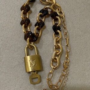 Louis Vuitton Authentic Gold Padlock 🔏 Key 326 Louis Vuitton Bag-charm
